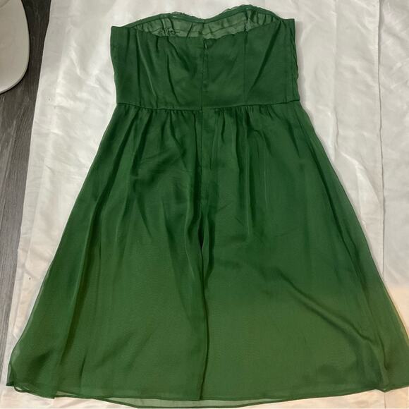 The Limited Green Strapless Midi Dress 12 NEW  Xmas Prom Wedding Rush Fairycore - Picture 4 of 12